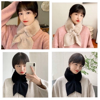 Khăn Quàng Cổ Lông Thỏ Dày Dặn Ấm Áp Cho Nữ