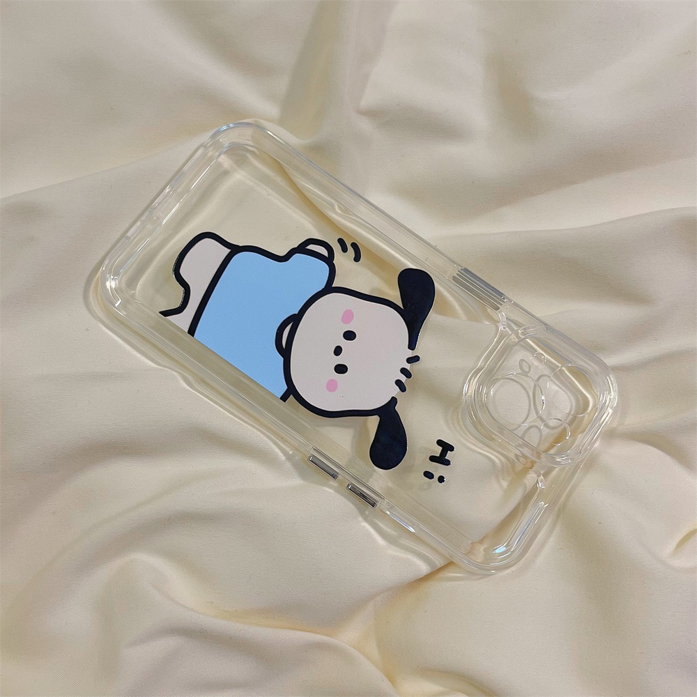 Ốp Điện Thoại TPU Mềm Nhám Trong Suốt In Hình Chú Cún Chống Mồ Hôi Cho IPhone 14 13 12 11 Pro Max XS XR 8 7 Plus