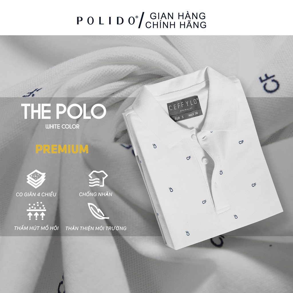 Áo Polo Họa Tiết In Tràn CEFFYLO Chất Liệu Chống Nhăn Co Giãn, Form Ôm Nhẹ Lịch Lãm | BigBuy360 - bigbuy360.vn