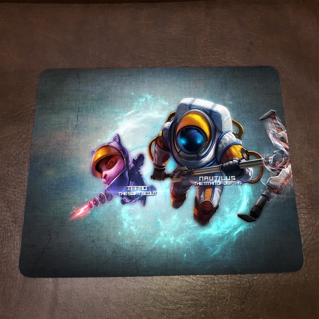 Lót chuột máy tính League of Legends NAUTILUS - Mẫu 1 Mousepad cao su êm ái, nhận in theo yêu cầu