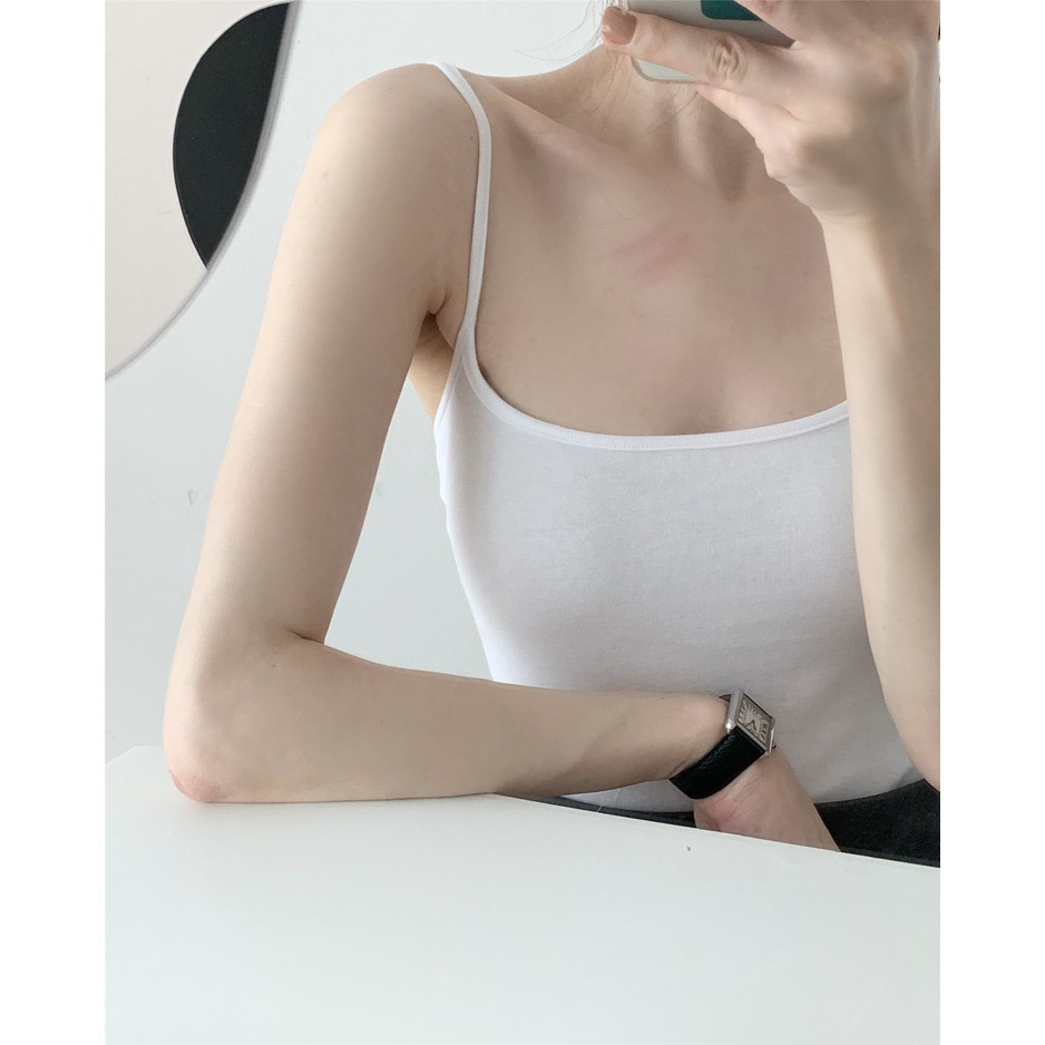 Áo hai dây co giãn 4 chiều cotton thoải mái ôm sát body