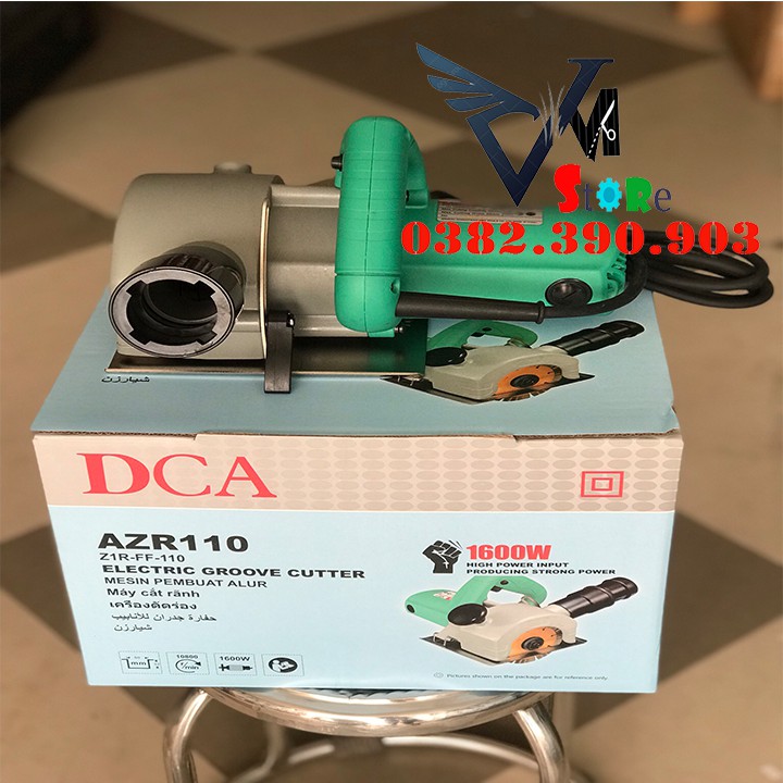 Máy cắt rãnh tường 2 lưỡi - DCA AZR110- 1600W kèm lưỡi