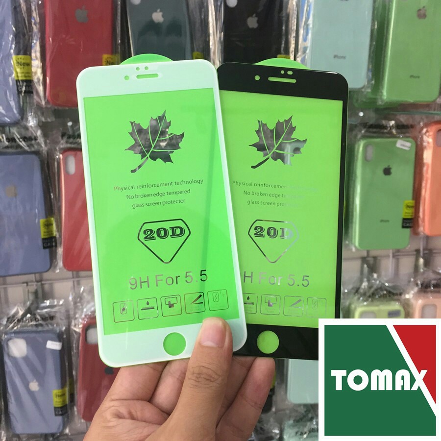 Cường Lực IPhone 20D Full Màn Dòng 7/8/7Plus/8Plus/X/XS/XR/XsMax/11Pro/11/11ProMax12Mini/12/12Pro/12Promax [Tomax Shop]