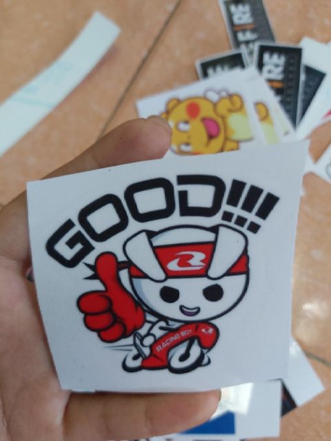 Tem Sticker Racing Boy Good Giá Rẻ 2k