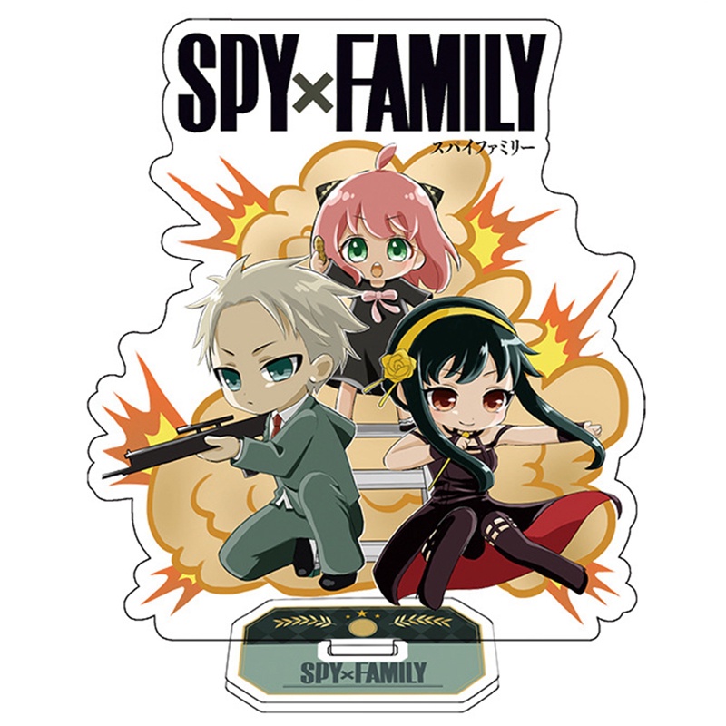 Mô Hình Nhân Vật Anime Spy X Family Có Giá Đỡ Bằng Acrylic Dùng Làm Quà Tặng Sinh Nhật
