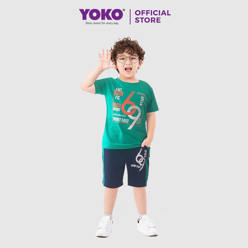 Bộ Quần Áo Thun Tay Ngắn Bé Trai (1-9 Tuổi) YOKO KID’S FASHION 21140T