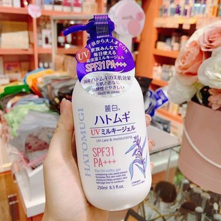 Sữa Dưỡng Thể Chống Nắng, Trắng Da Hatomugi Ý Dĩ Naturie Nhật Bản