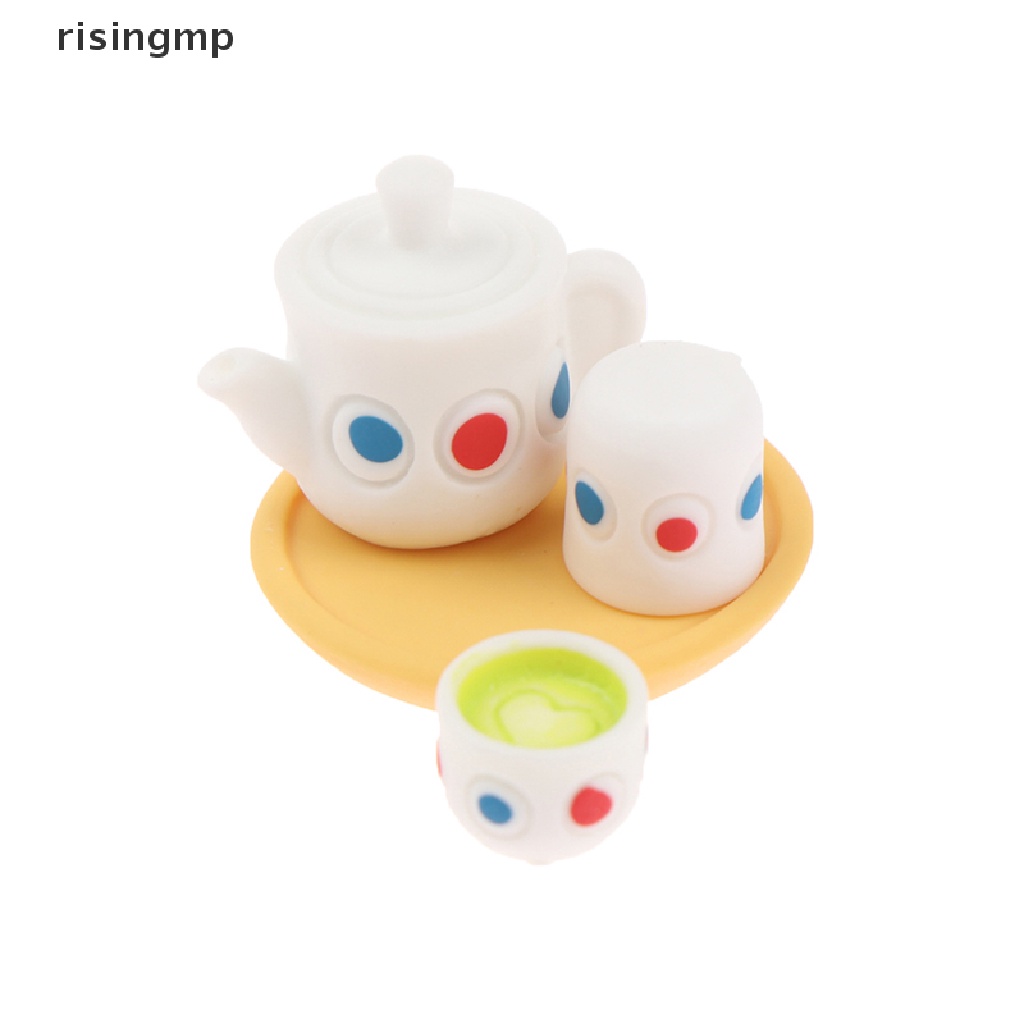 Bộ 4 Ấm Trà Đồ Chơi Búp Bê Cỡ 1 / 12 ♨Trên đó