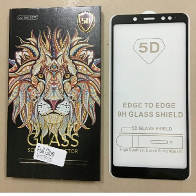 Dán phủ màn 5d glue cho xiaomi redmi note5 pro( có đen, trắng)