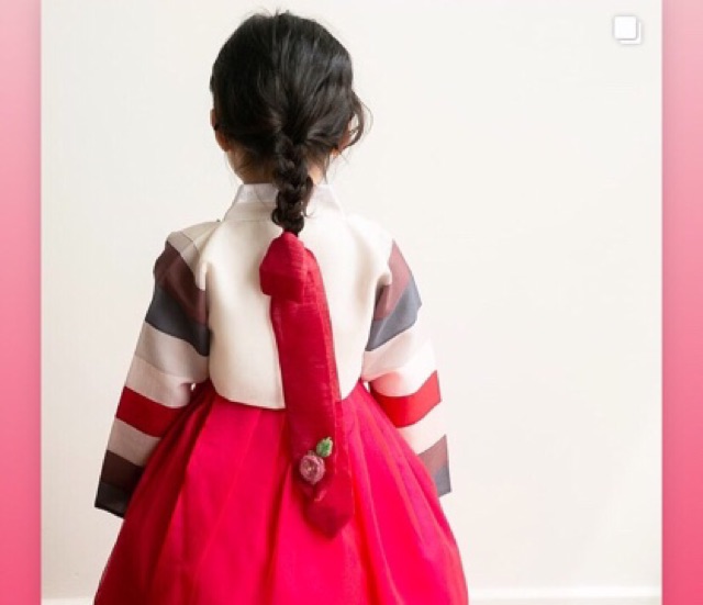 HANBOK BÉ GÁI MẪU MỚI CHUẨN HÀN QUỐC
