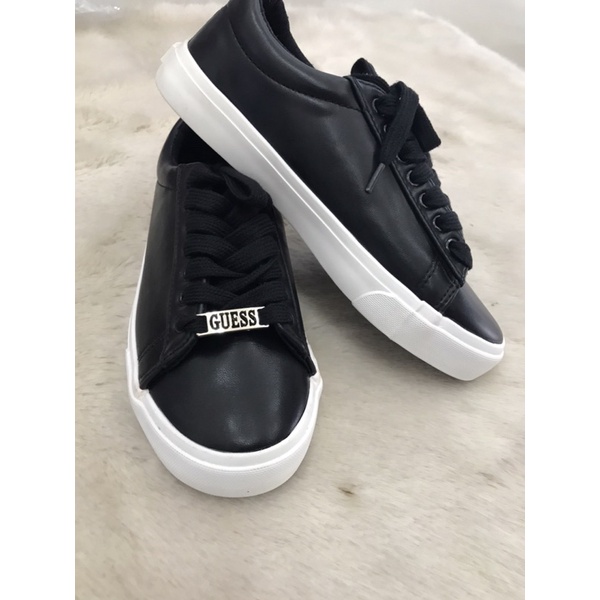Giày nữ đen guess chinh hãng da thật