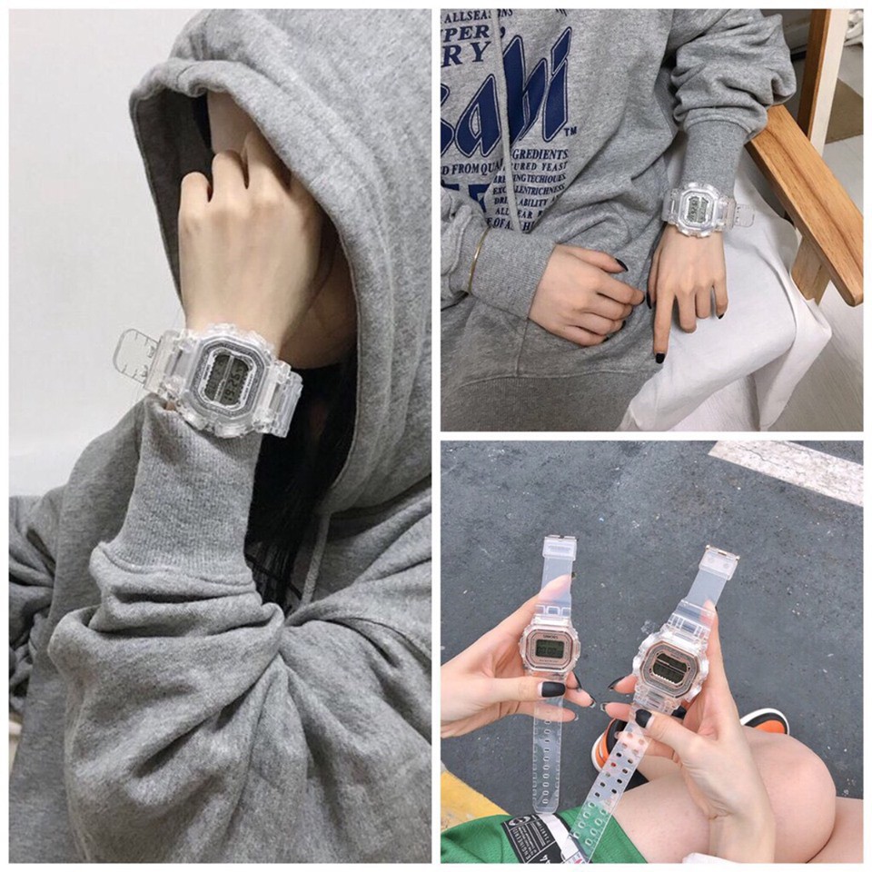 [Mã FAMAYFA2 giảm 10K đơn 50K] ĐỒNG HỒ NAM NỮ SHHORS VUÔNG DÂY TRONG SUỐT D360 CAO CẤP SIÊU ĐẸP | BigBuy360 - bigbuy360.vn