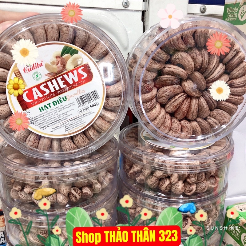 Hạt Điều Lụa Rang Muối CASHEWS Hộp 500gram