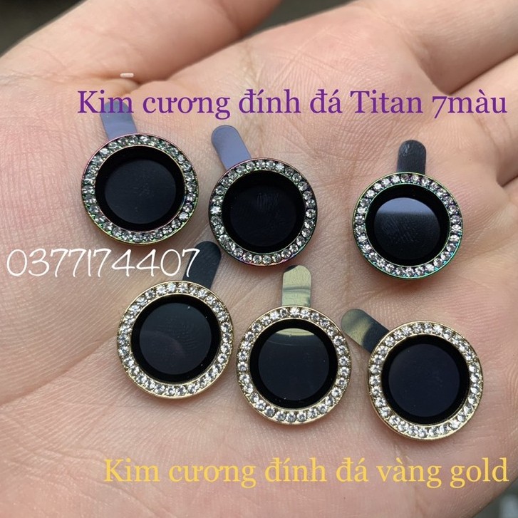 Bộ 3 dán từng mắt bảo vệ Camera kim cương đính đá siêu đẹp, nổi bật