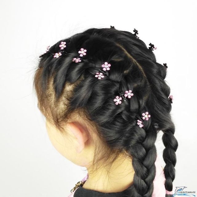 2 kẹp tóc cánh mini cho bé, kẹp tóc ngẫu nhiên
