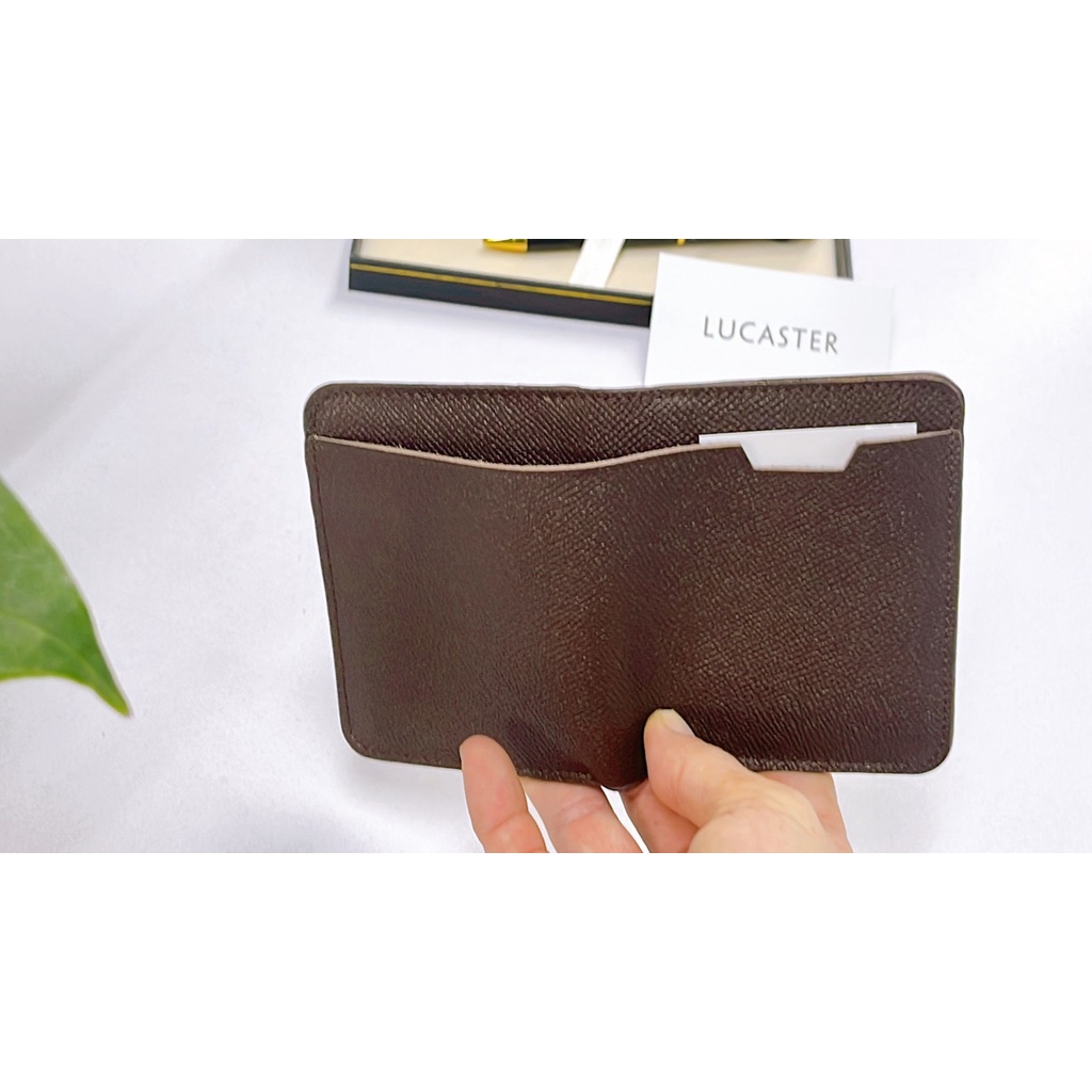 Ví da thật kiểu đứng  cao cấp nhập khẩu City mộc nhỏ gọn thời trang nam FullBox BH-12 tháng
