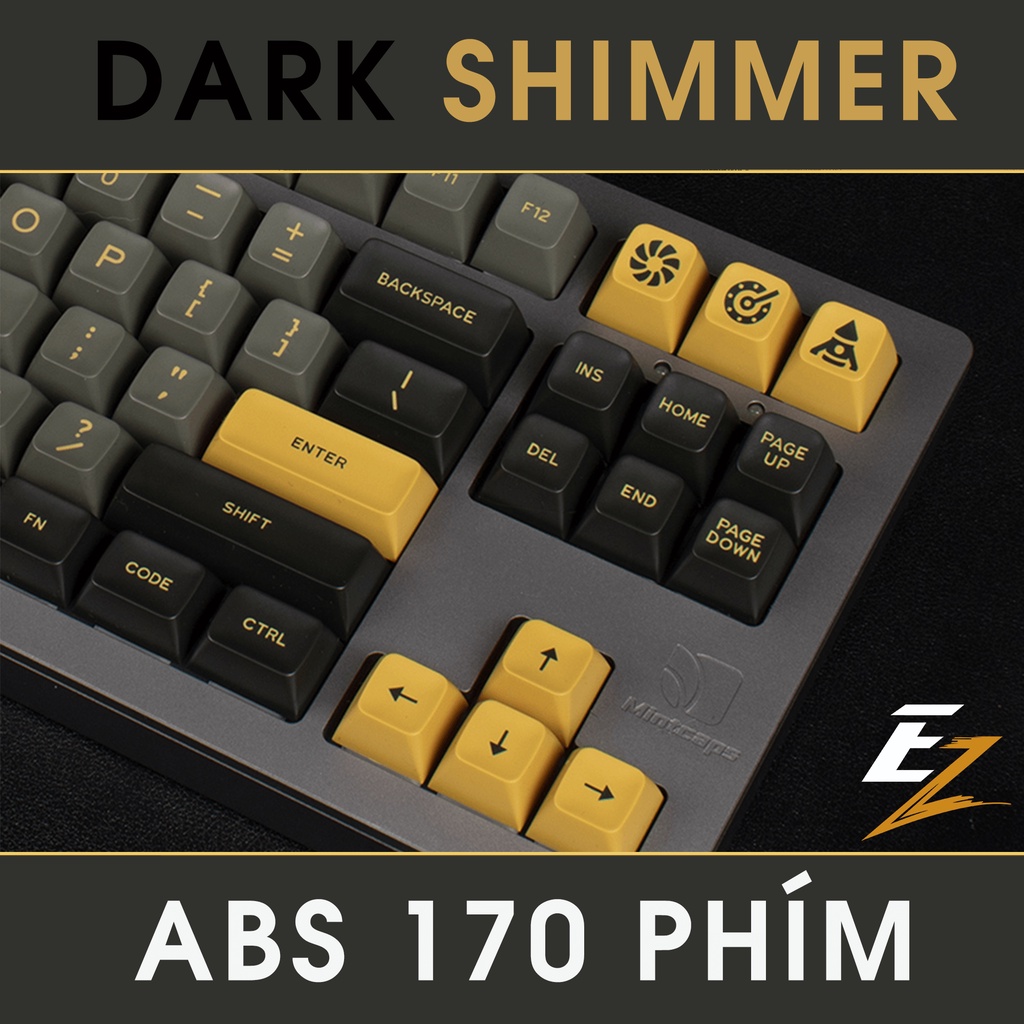 Keycap Cho Bàn Phím Cơ Aifei Dark Shimmer SA Profile ABS 170 Phím | EZPC