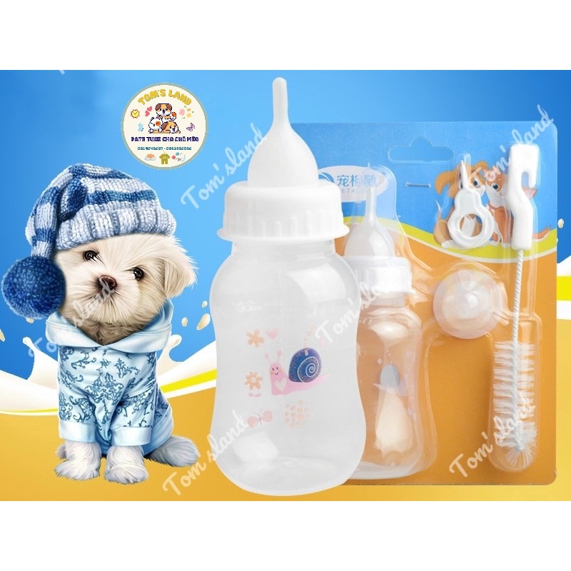 Bình Ti - Bình Sữa Chó Mèo Sơ Sinh 150ml