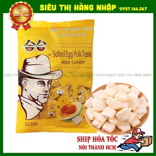 Kẹo sữa chua vị trứng muối Hehe Đài Loan 360g