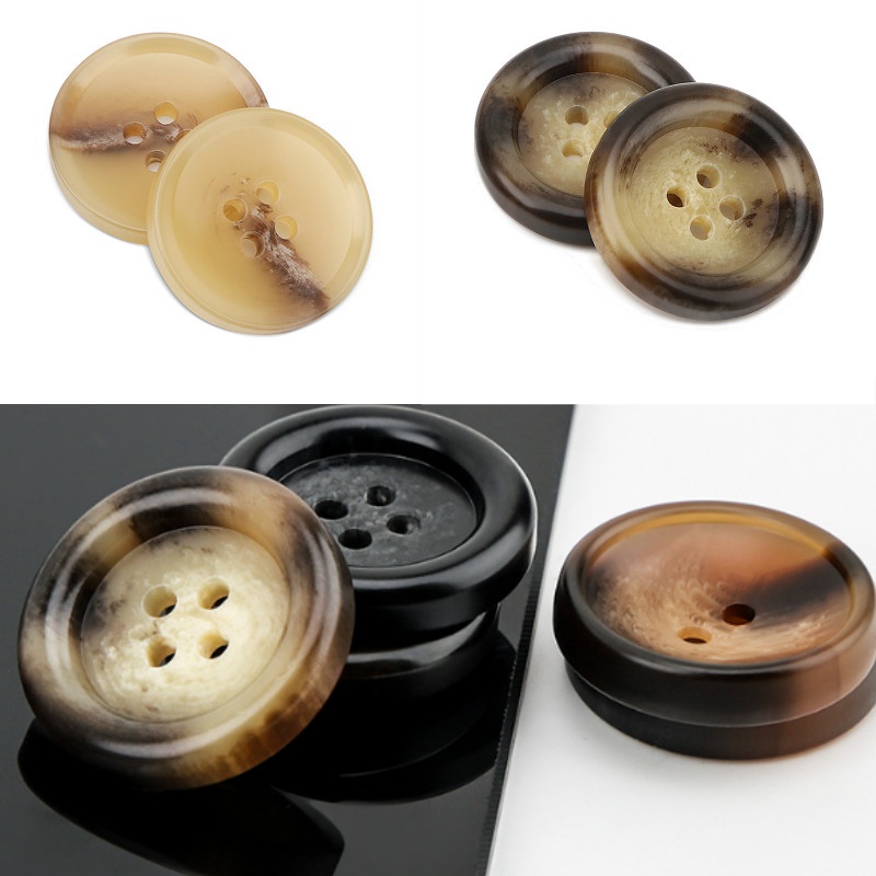 Bộ 6 nút bằng nhựa 4 lỗ kích thước 25mm