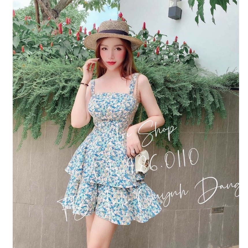 JUM TẦNG HOA NHÍ 2 DÂY KHOÉT EO SIÊU SEXY CÓ BUỘC NƠ PHÍA SAU (CÓ ẢNH THẬT)