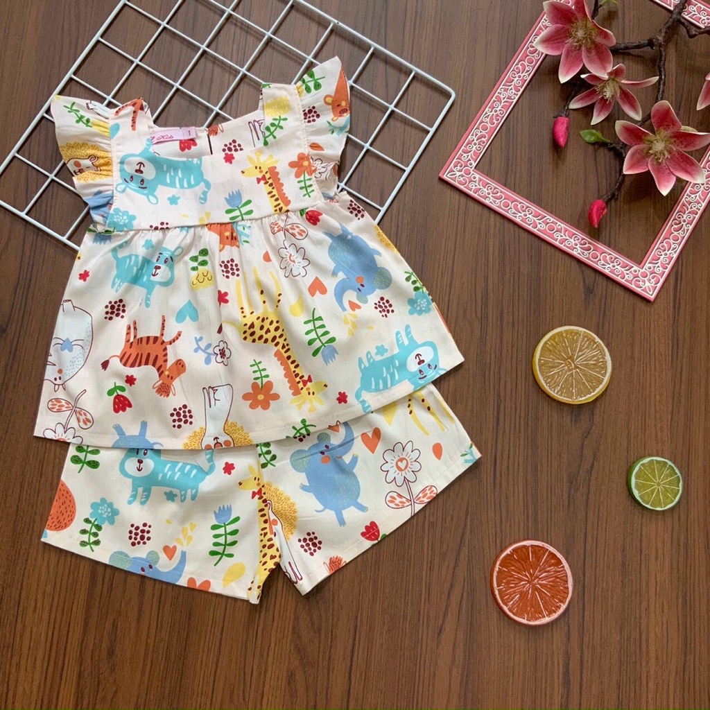 Bộ Kate Cotton Đùi Bé Gái 12-36kg Form to