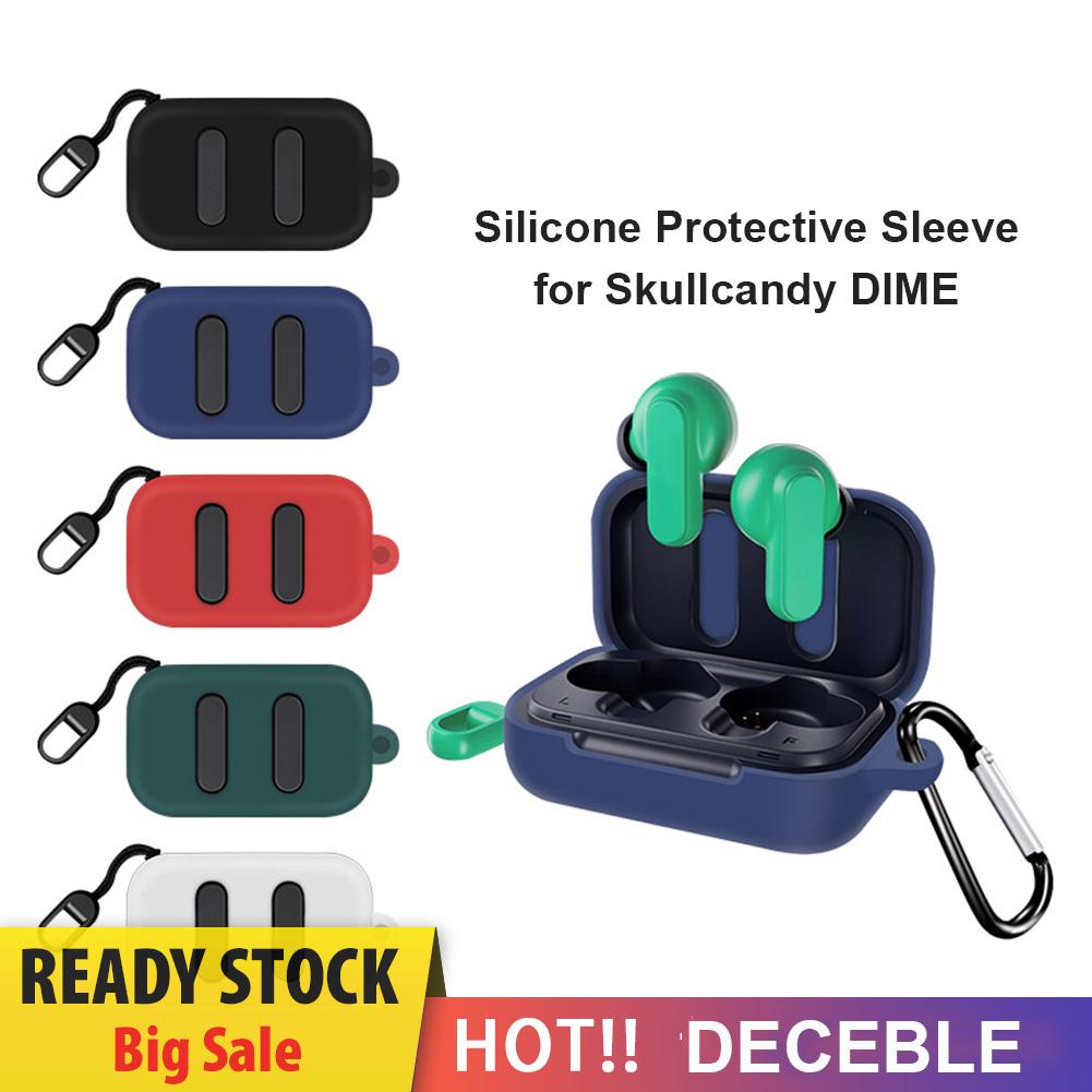 Vỏ bảo vệ hộp sạc tai nghe Skullcandy Dime bằng silicon mềm kèm móc khóa
