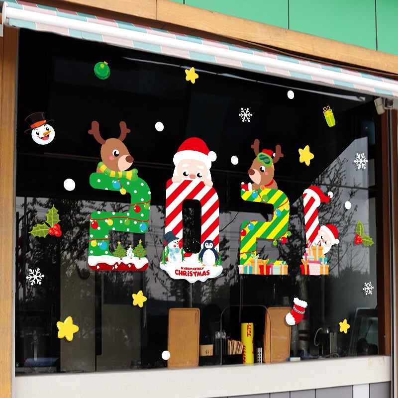 Decal dán tường NOEL - Mẫu 2021 mới 02