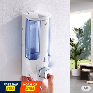 Hộp đựng nước rửa tay, xà phòng, dầu gội treo, gắn tường Xinda ZYQ-138 - 380ML, nhựa ABS bền, chống va đập