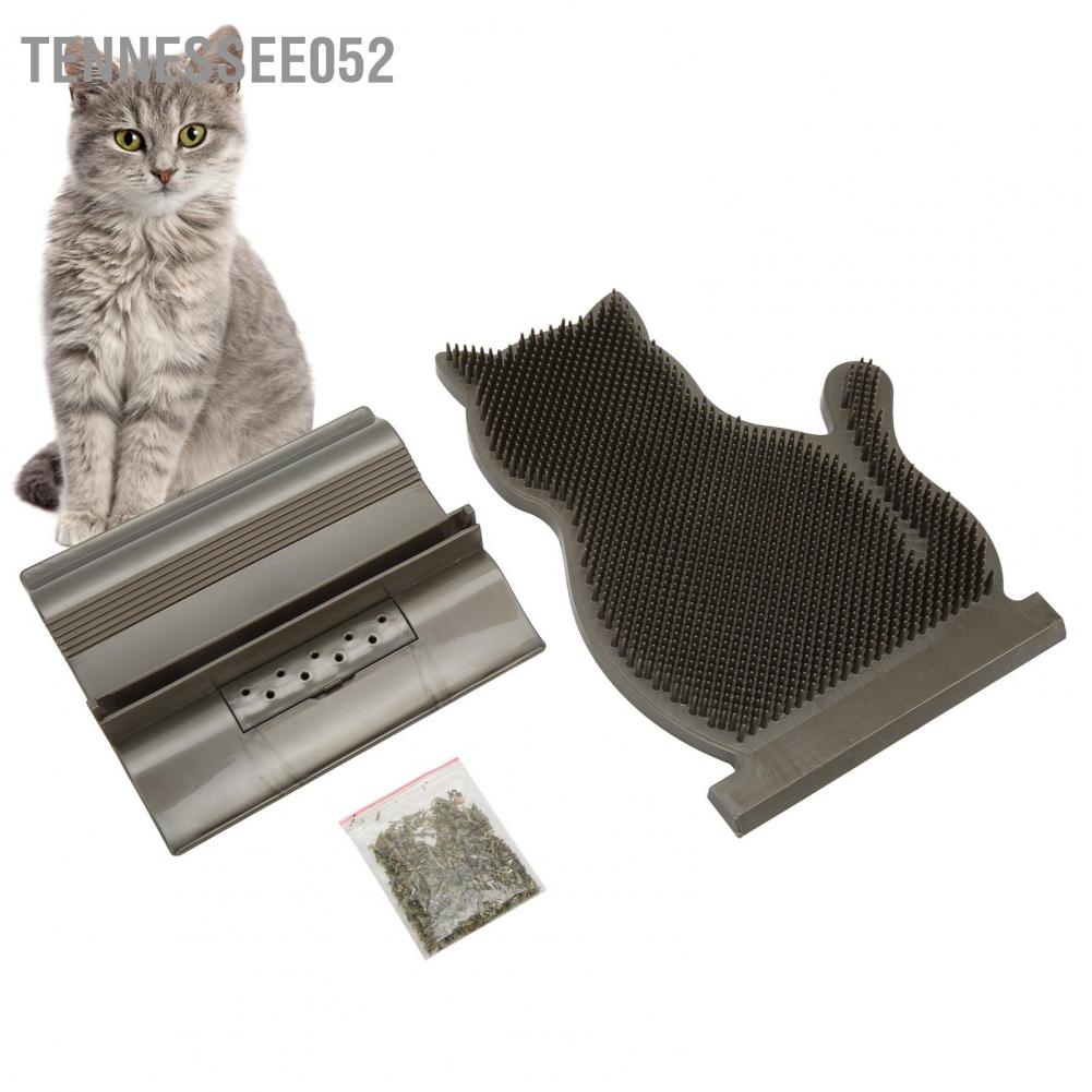 Hàng HOT Đồ chơi gãi lông cho mèo Lược chải lông gãi ngứa cố định khe cửa tự massage rụng cọ má cho mèo tặng gói catnip【Tennessee052】
