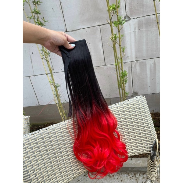 ẢNH THẬT +CLIP - Tóc Cột Nhuộm Ombre (xoăn / thẳng)