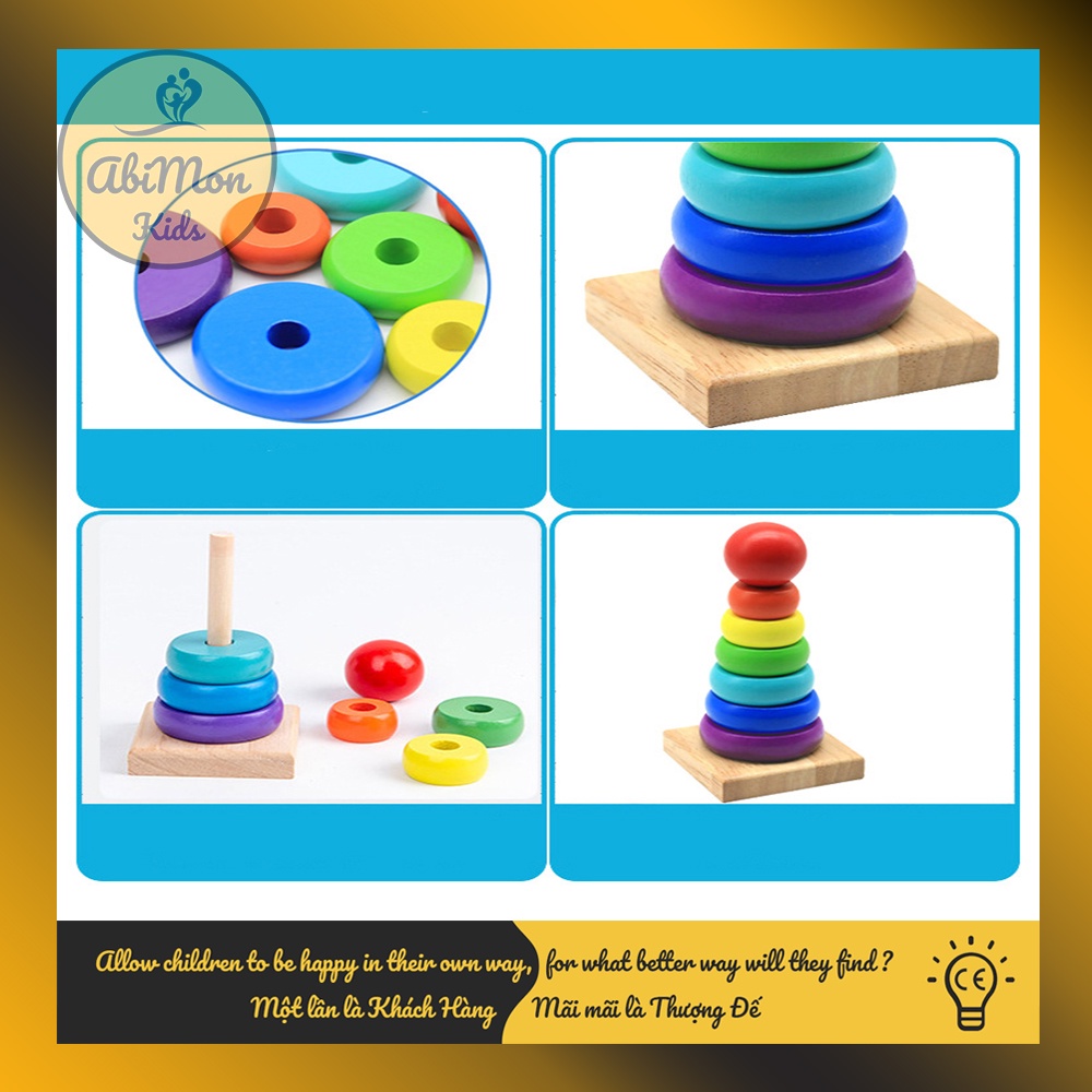Combo 6 Món Đồ Chơi Gỗ Thông Minh Cho Bé ☘️ Montessori cao cấp ✨ (Đồ chơi Gỗ - Giáo Dục - An toàn - Thông minh)
