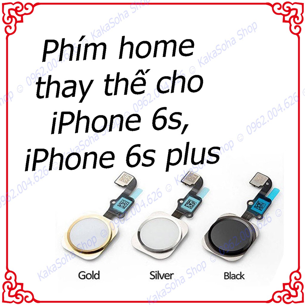 Phím home iphone 5, 5s, 6, 6s, 6 plus, 6s plus, nút home iphone 5, 5s, 6, 6s, 6 plus.