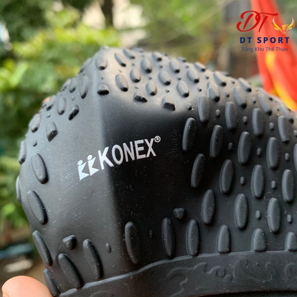 Mũ bơi nón bơi nữ người lớn cao cấp có gai Hàn Quốc Konex - chất liệu silicone co giãn siêu bền , trùm được búi tóc dài