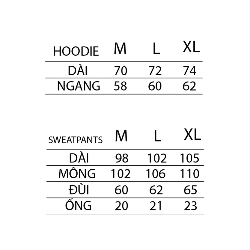 Set áo hoodie quần dài STREETWEAR Vibe Free nỉ bông cotton cao cấp form rộng