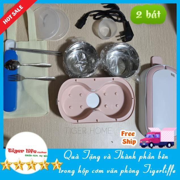 Hộp Cơm Cắm Điện Hâm Nóng MINISTYLE Tặng Bộ Đũa, Túi Xách 3 Tầng, 4 Bát Inox, Giữ Nhiệt, Hâm Nóng Và Nấu Chín Thức Ăn | BigBuy360 - bigbuy360.vn