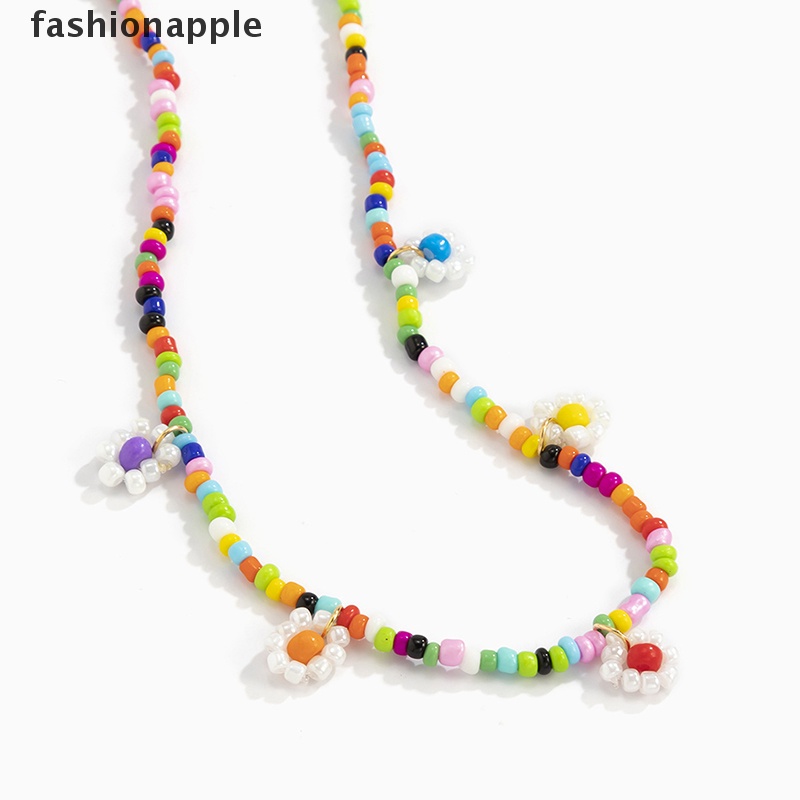 Vòng Cổ Choker Nữ Kết Hạt Hình Hoa Cúc Phong Cách Bohemian