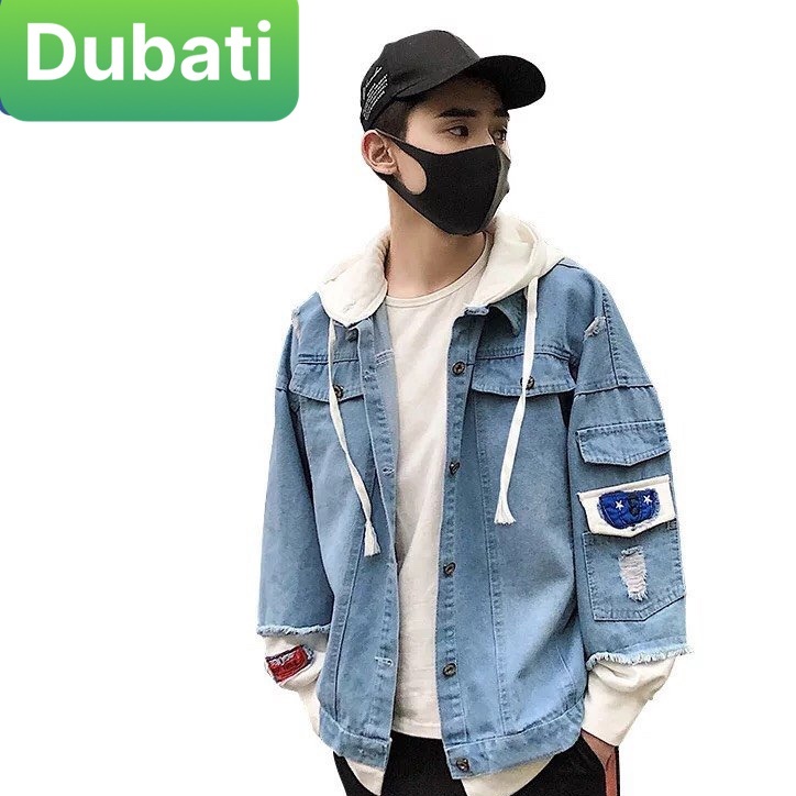 ÁO KHOÁC JEAN NAM NỮ CHẤT BÒ NÓN VẢI NỈ CAO CẤP PHONG CÁCH UNISEX NHẬT BẢN  - DUBATI FASHION