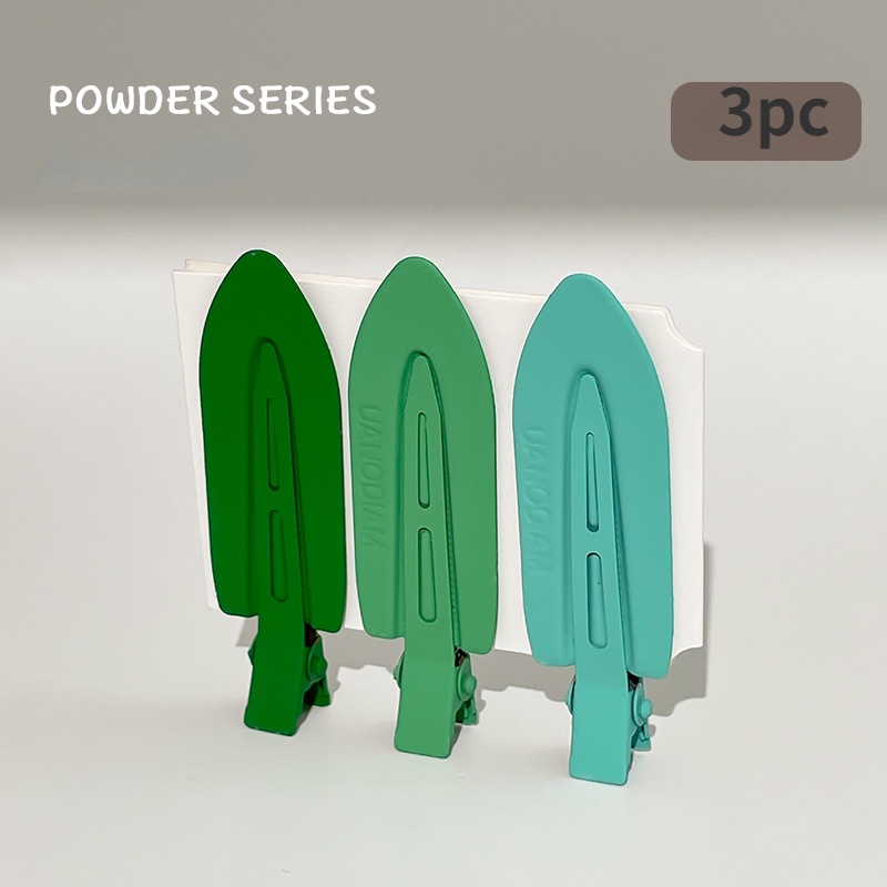 Kẹp Tóc Mái Mỏ Vịt Bằng Kim Loại Không Đường May Màu Sắc Tươi Mới Và Tươi Mới Mùa Hè