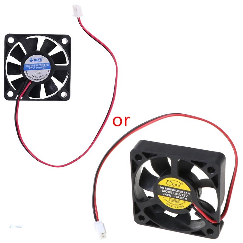 Quạt tản nhiệt không chổi than Bonjour Dc 12v 0.12a 2-pin 50x50 X 10mm 5010 cho Cpu máy tính tiện dụng