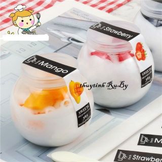 BỘ 10 HŨ THỦY TINH TRÁI BANH LÀM SỮA CHUA 100ML - LỌ THỦY TINH LÀM YAOURT, PUDDING