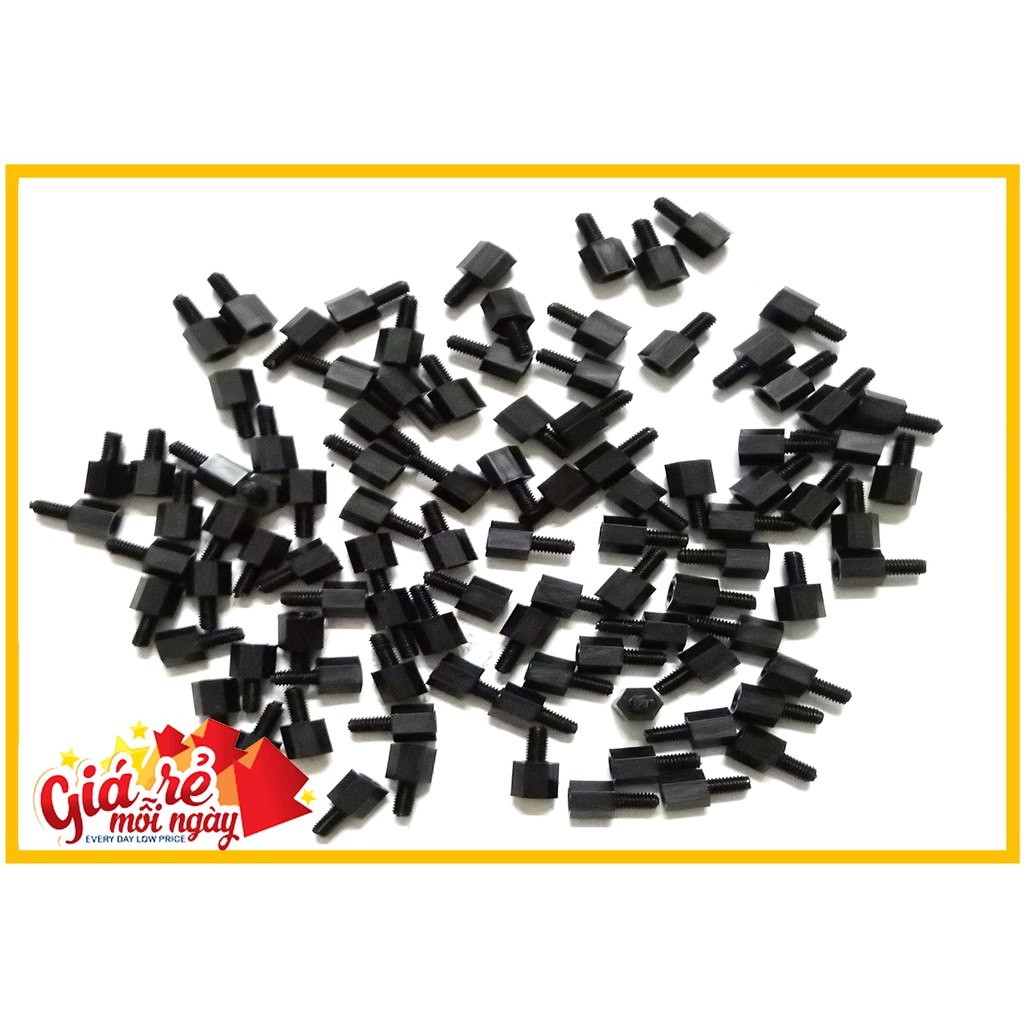 Trụ nhựa M3 cách điện bắt Main VGA, Trụ Nhựa Đực Cái, Đế nhựa lục giác bắt main M3 M3x5, DIY các loại