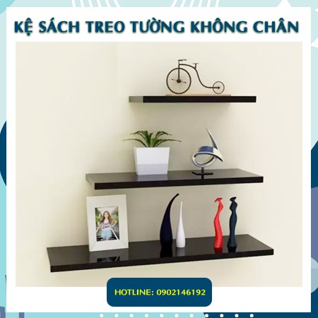 Kệ gỗ trang trí treo tường không chân TC016