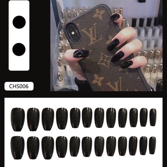 Móng tay giả D&P TRƠN nhiều màu NAIL BOX