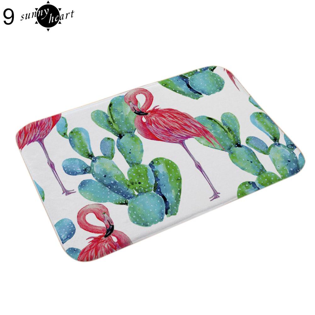 Thảm Chùi Chân Chống Trượt Họa Tiết Hồng Hạc