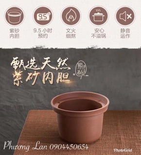 Nồi nấu cháo chậm Bear 2L/3L/4L