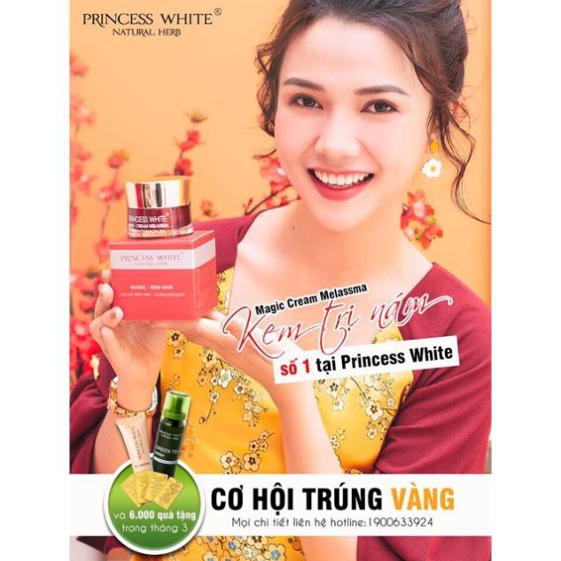 KEM NGỪA NÁM MAGIC PRINCESS WHITE HỘP 20G (2 hop)