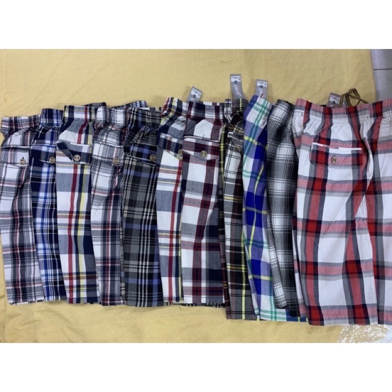 Quân short caro.Quần lưng thun caro .Quần short lưng thun nam.