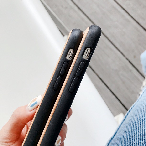 Ốp điện thoại gỗ cherry cứng khắc họa tiết dễ thương cho IPhone X XS XR XSMAX 11 Pro ProMax 6 6S 7 8 Plus