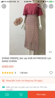 Set váy hoa